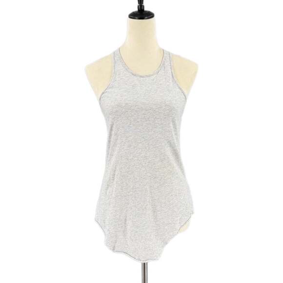 Frank & Eileen Tops - Frank & Eileen Heather Gray Lightweight Cotton Racer Back Layering Tank Top